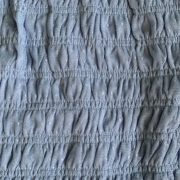 Anthropologie Blue Smocked Cami - Picture 7 of 9